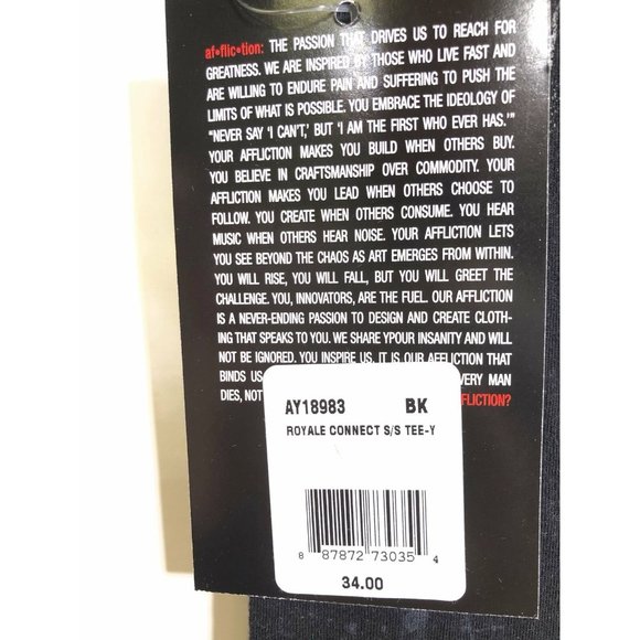 AFFLICTION ROYALE CONNECT Boy’s T-shirt -Youth Tee - Picture 9 of 9